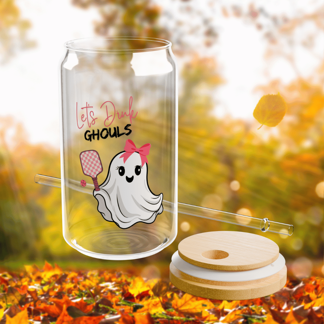 Let’s Dink Ghouls Glass