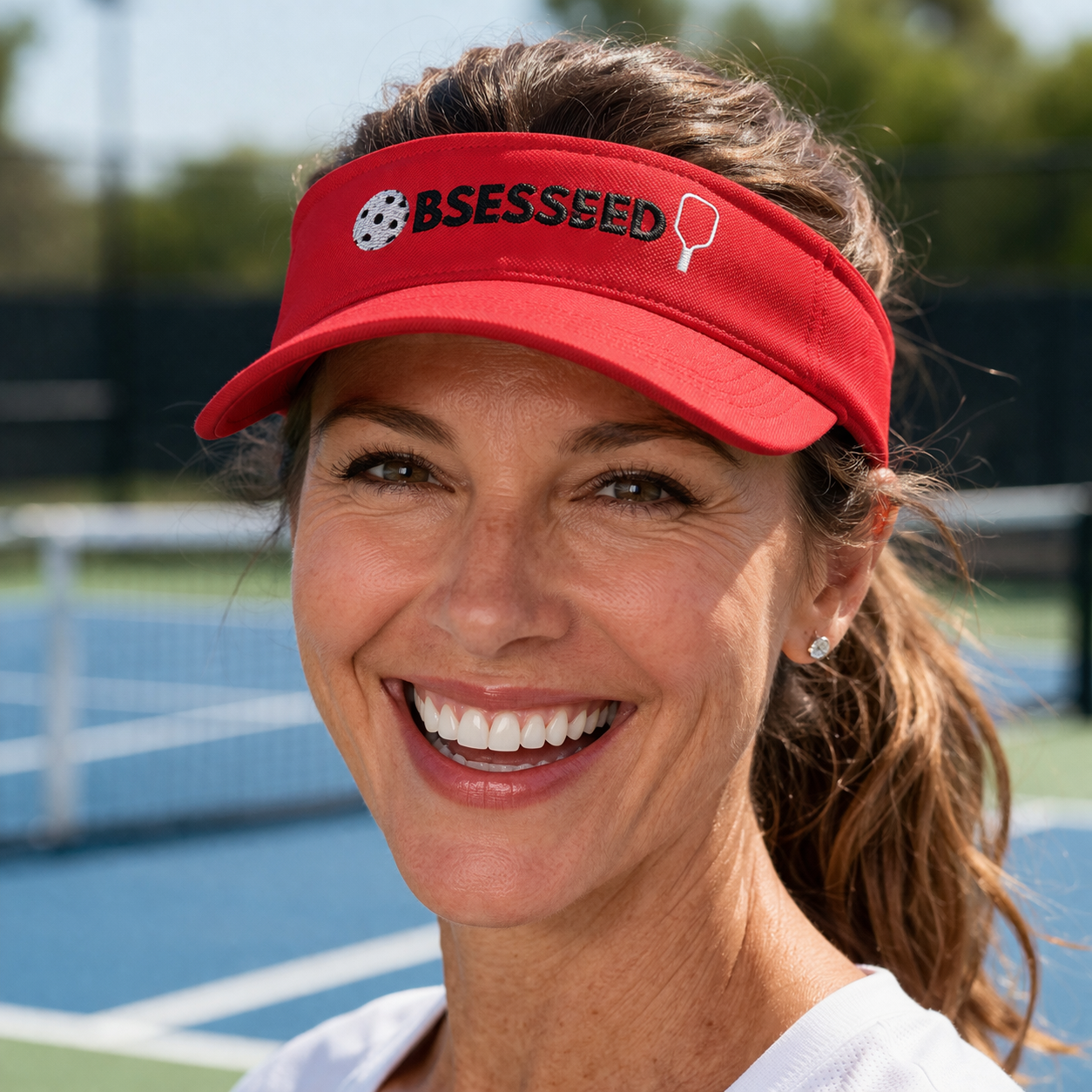 Pickleball “Obsessed” Visor – Lightweight Performance Sun Visor for Women & Men