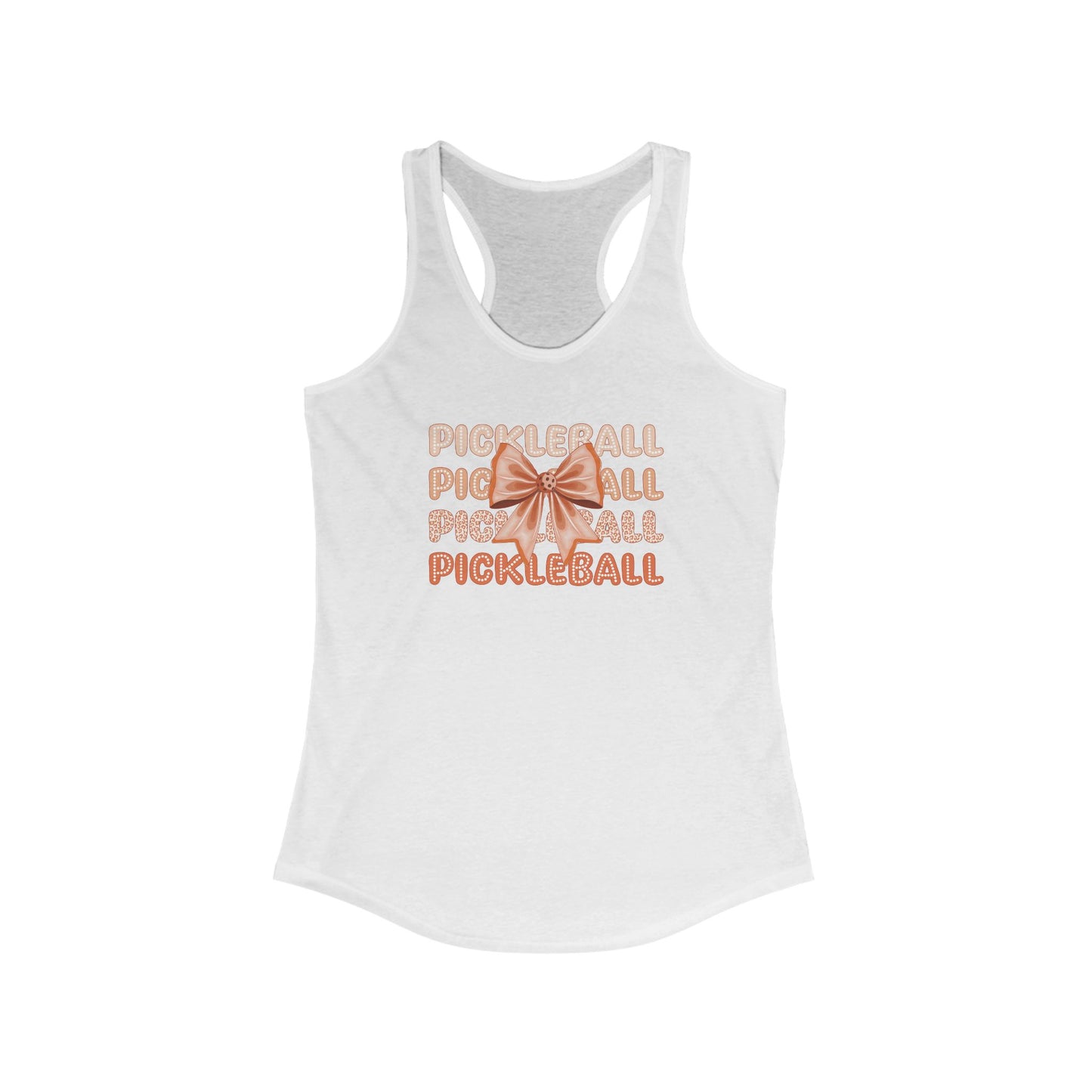 Orange Pickleball Performance Racerback Tank