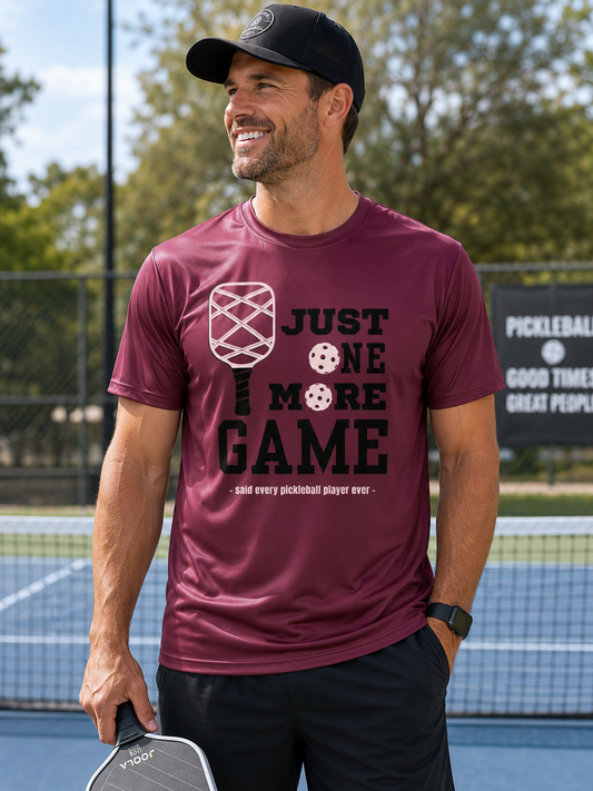 Just 1 More Game - Performance T-Shirt
