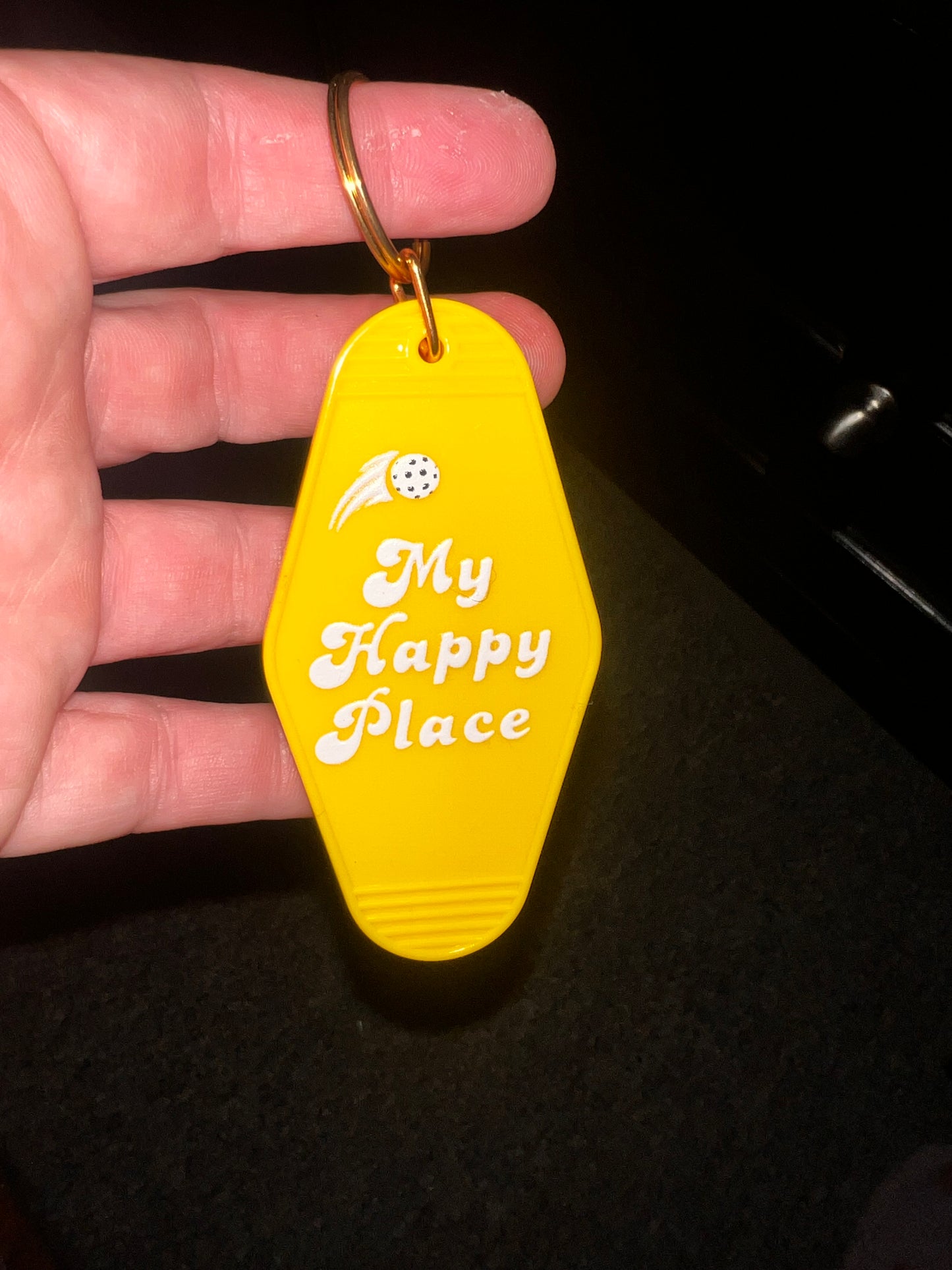 My Happy Place - Motel Keychain
