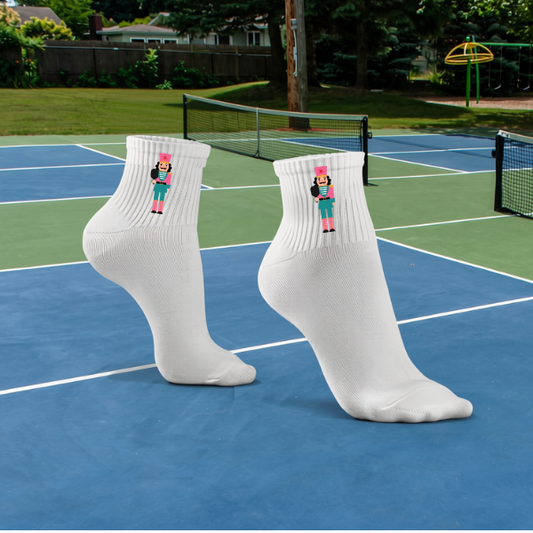 Nutcracker Pickleball Christmas Socks