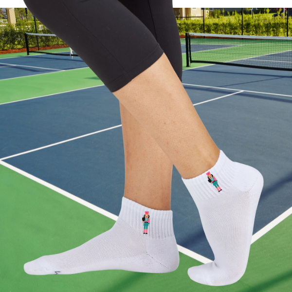 Nutcracker Pickleball Christmas Socks