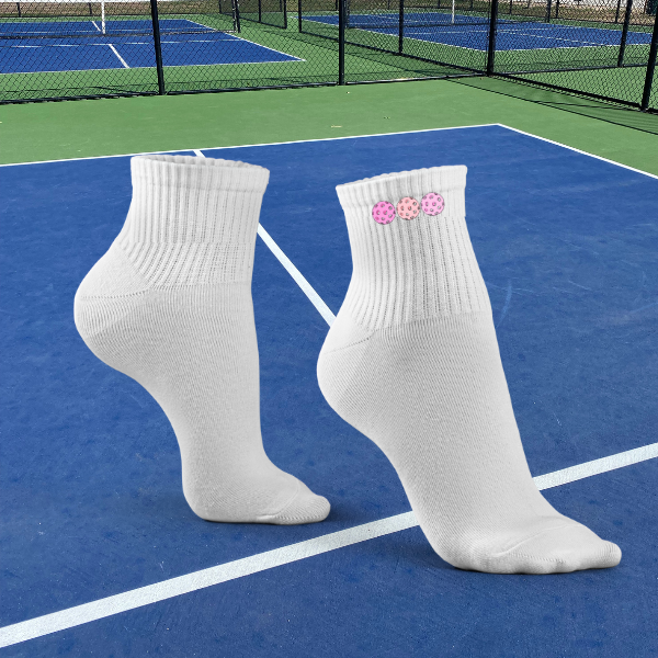 3 Pickleballs Socks