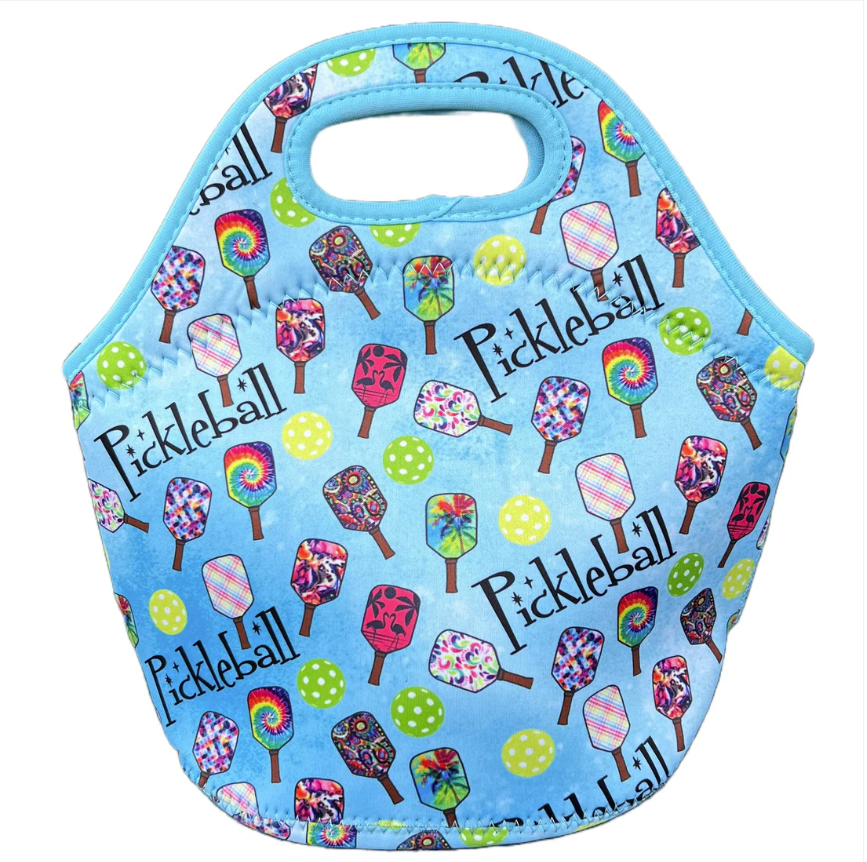 Pickleball Paddle Neoprene Lunch Bag