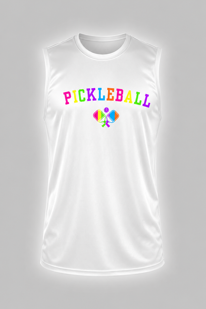 Neon Pickleball Performance Muscle Tank Top
