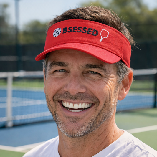Pickleball “Obsessed” Visor – Lightweight Performance Sun Visor for Women & Men