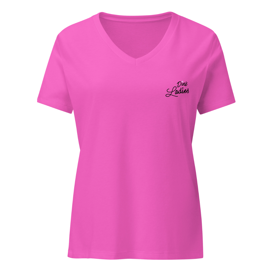Dink Ladies Women’s Pickleball Team Shirt | V-Neck Performance Tournament Tee