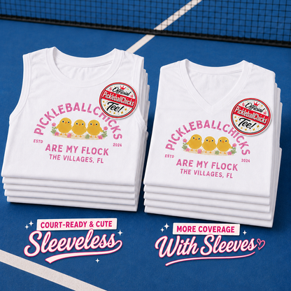 "PickleballChicks™ Are My Flock" - LIMITED EDITION - Performance Top