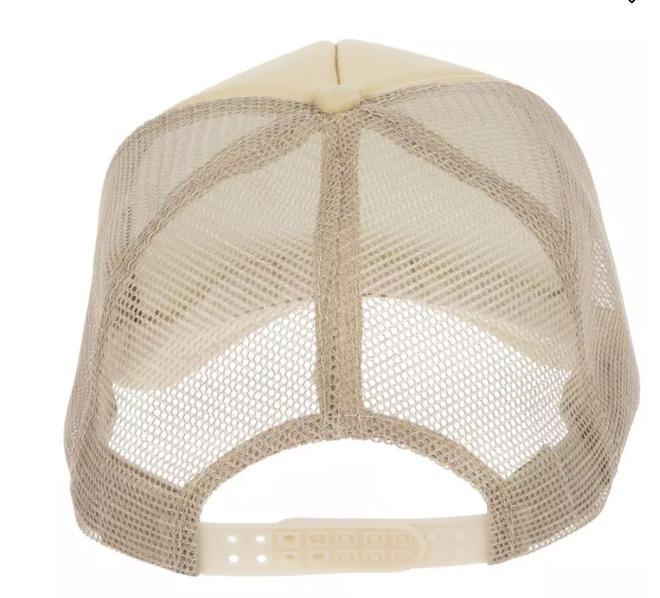 Beige Paddle Trucker Hat
