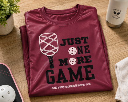 Just 1 More Game - Performance T-Shirt
