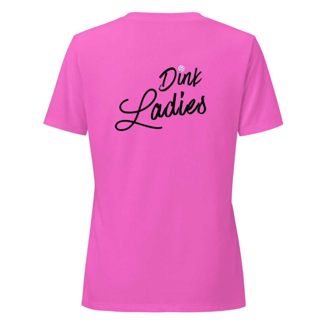 Dink Ladies Women’s Pickleball Team Shirt | V-Neck Performance Tournament Tee
