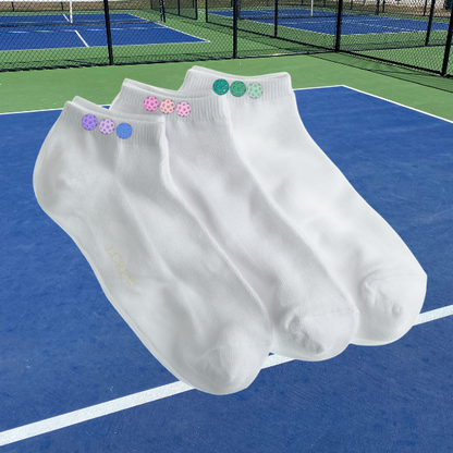 3 Pickleballs Socks