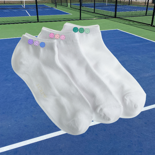 3 Pickleballs Socks