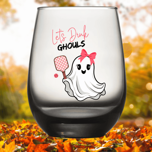 Let’s Dink Ghouls Glass