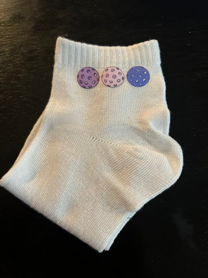 3 Pickleballs Socks