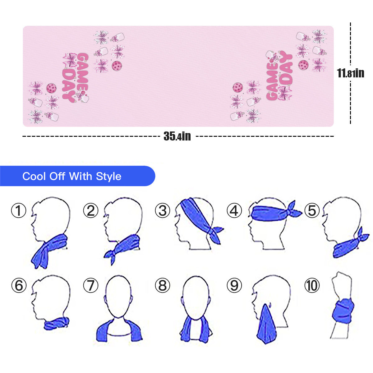 Pink COOLING Towel