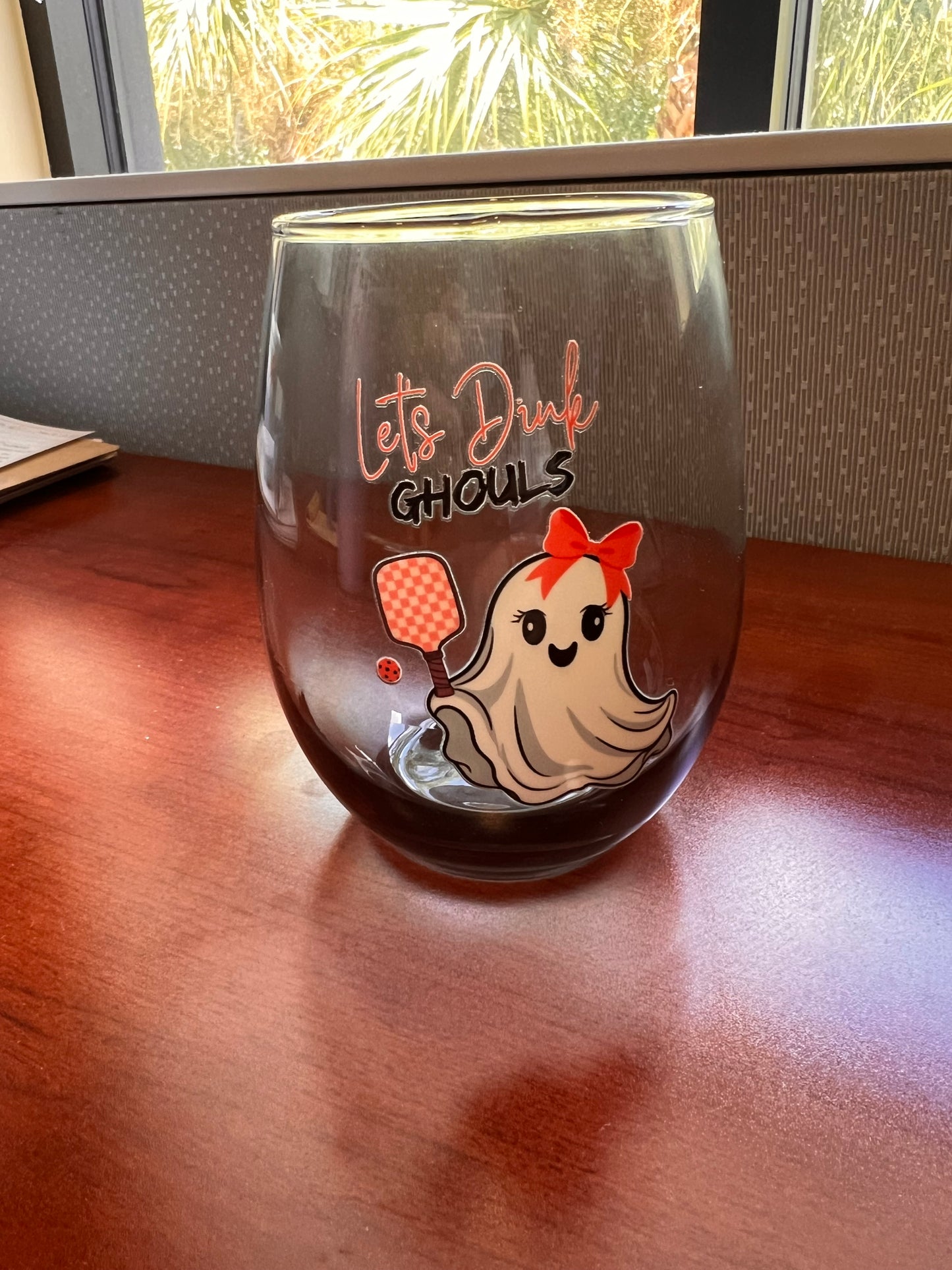 Let’s Dink Ghouls Glass
