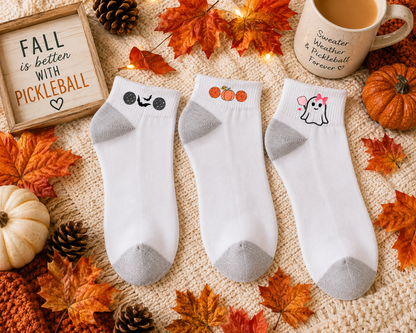 Fall Pickleball Sock Trio👻🦇🎃