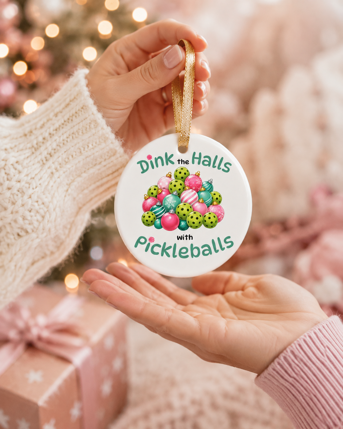 Dink the Halls with Pickleballs Ornament – New 2026 Edition