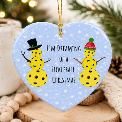 I'm Dreaming of a Pickleball Christmas Ornament