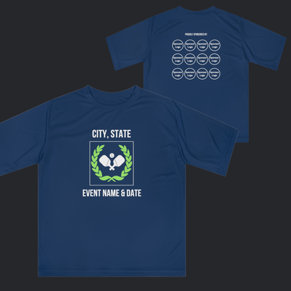Custom Pickleball Tournament Shirts with Sponsor Logos | Performance Event Shirts for Tournaments & Leagues
