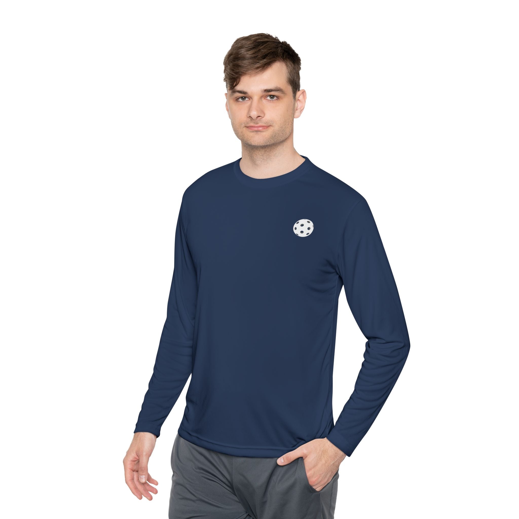 Pickleball Long Sleeve Performance Shirt – Navy | Dri-Fit Athletic