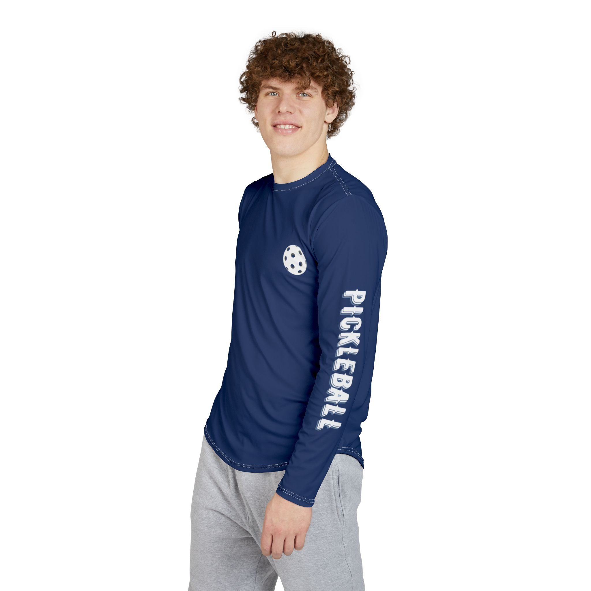 Pickleball Long Sleeve Performance Shirt – Navy | Dri-Fit Athletic