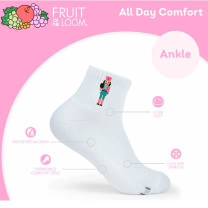 Nutcracker Pickleball Christmas Socks