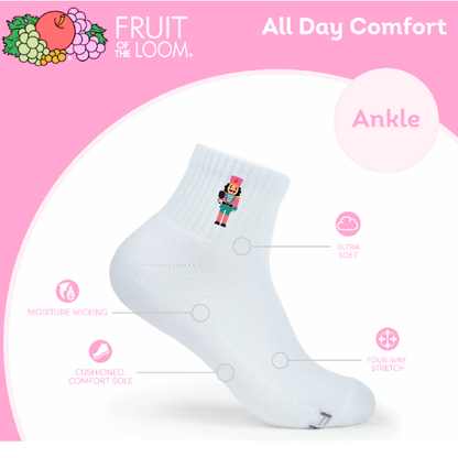 Nutcracker Pickleball Christmas Socks