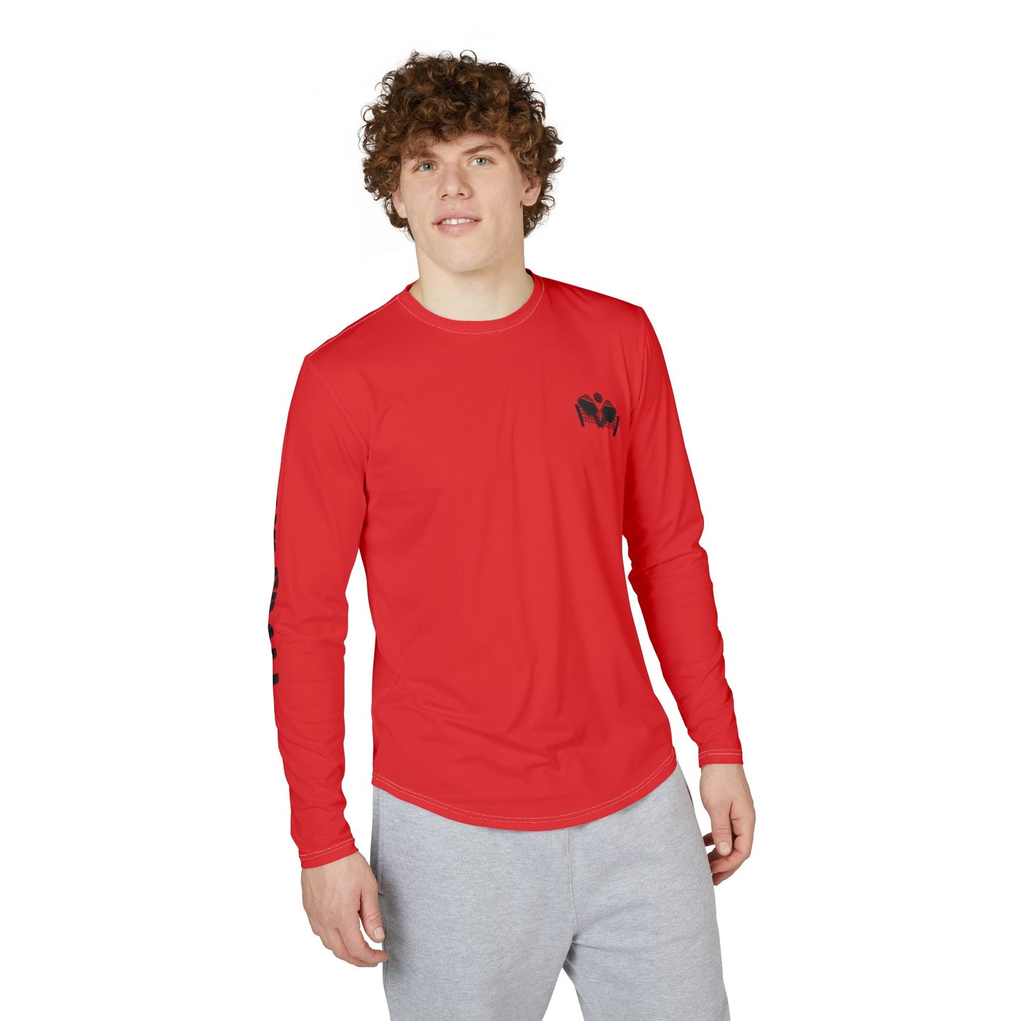 Pickleball Long Sleeve Performance Shirt – Red