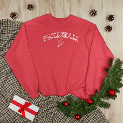 Classic Pickleball Crewneck – Heather Red