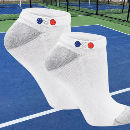3 Pickleballs Ankle Socks