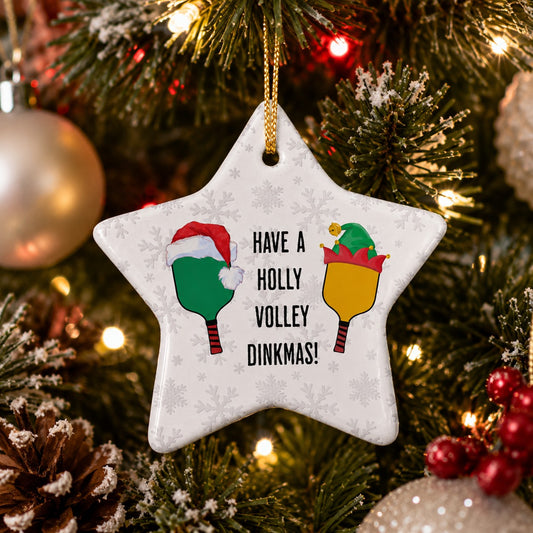 Holly Volley Dinkmas Ornament