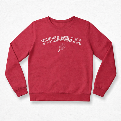 Classic Pickleball Crewneck – Heather Red