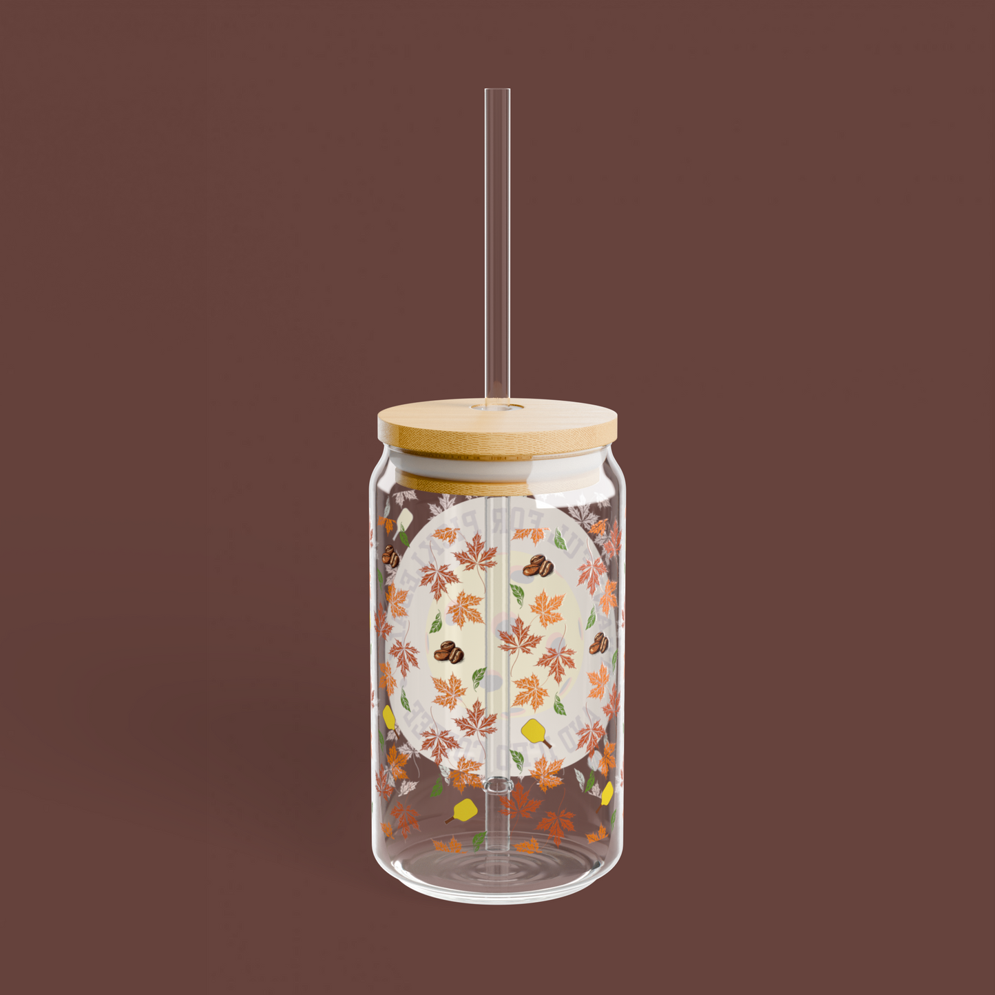 Glass Can Cup - THANKFUL for Pickleball & Iced Coffee