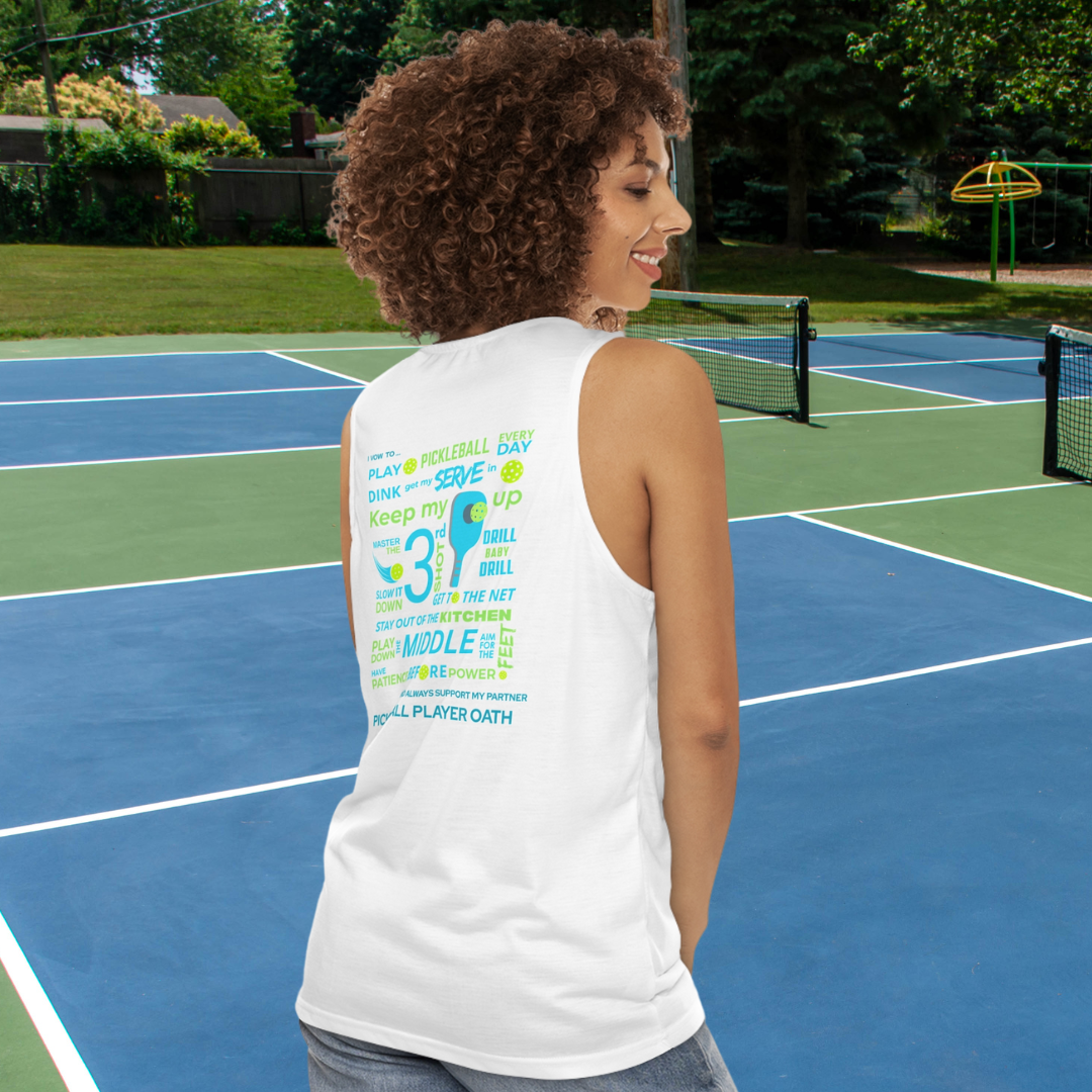 Pickleball Player Oath Tank Top – Lightweight Unisex Performance Tank | Moisture-Wicking