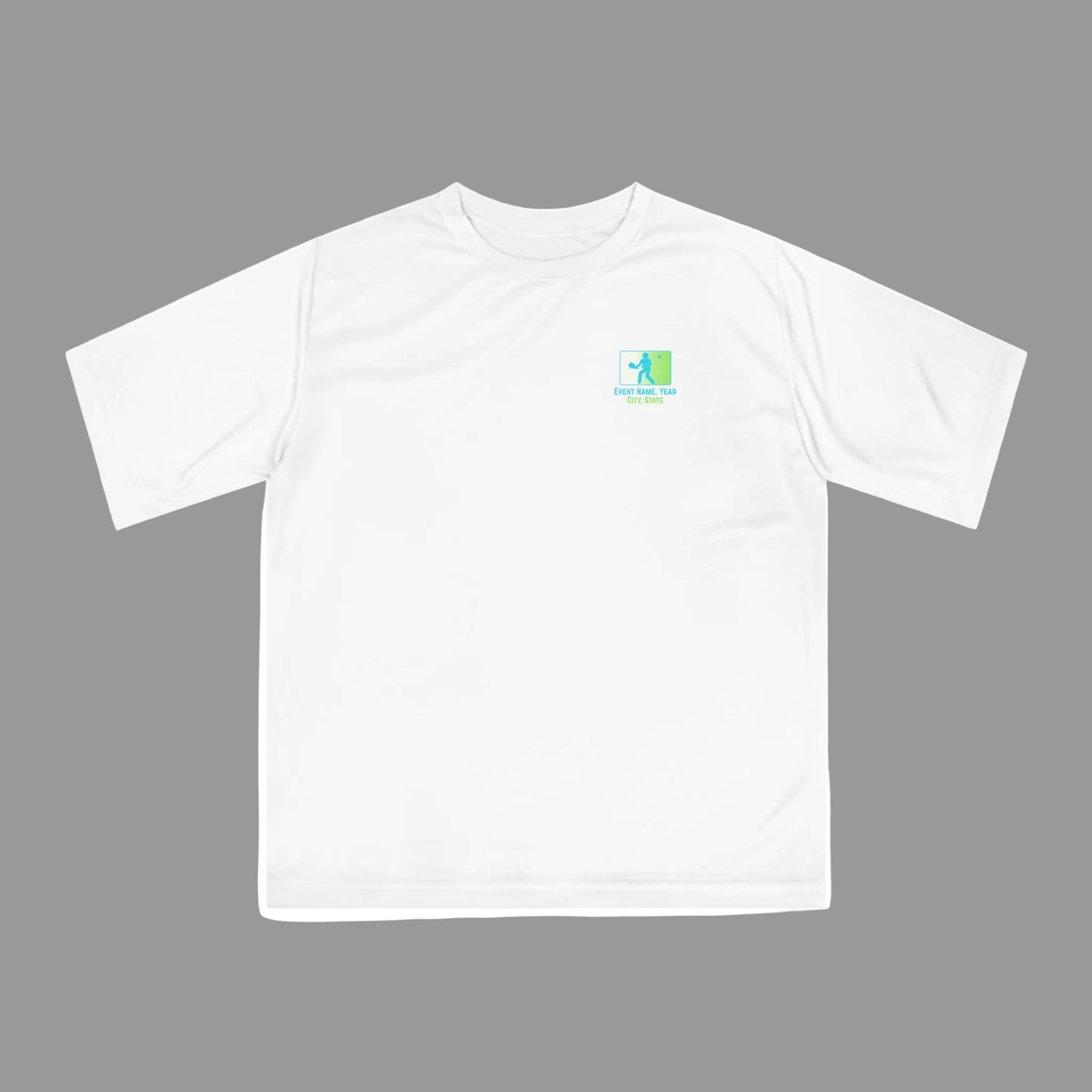 Custom Pickleball Tournament Shirts – No Sponsor Version | Performance Event Shirt with Custom Event Name