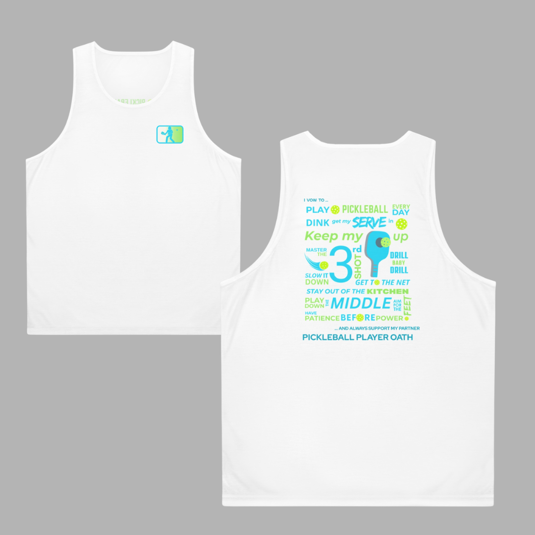 Pickleball Player Oath Tank Top – Lightweight Unisex Performance Tank | Moisture-Wicking