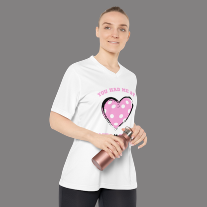 You Had Me at Let’s Play Pickleball – Performance V-Neck Tee