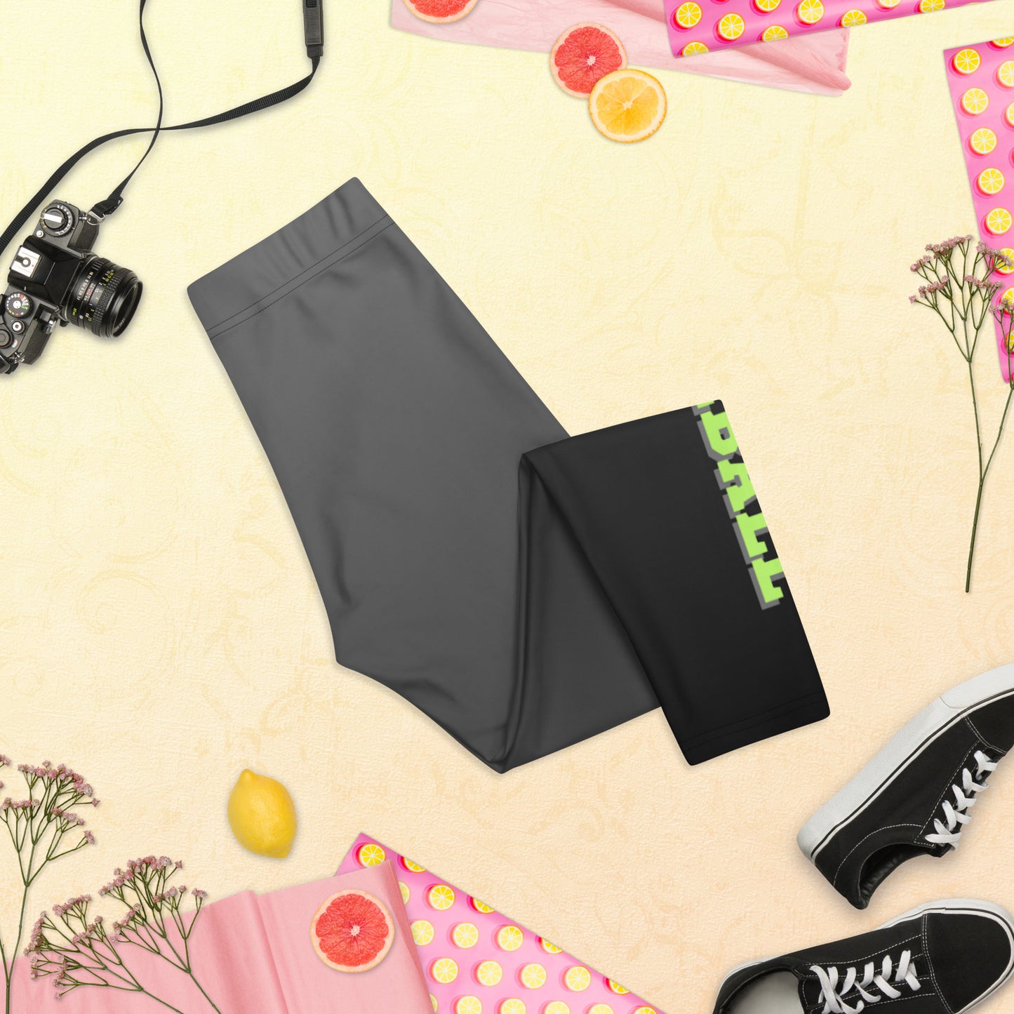 Gray Ombre Pickleball Capris