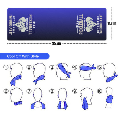Black & Blue COOLING Towel