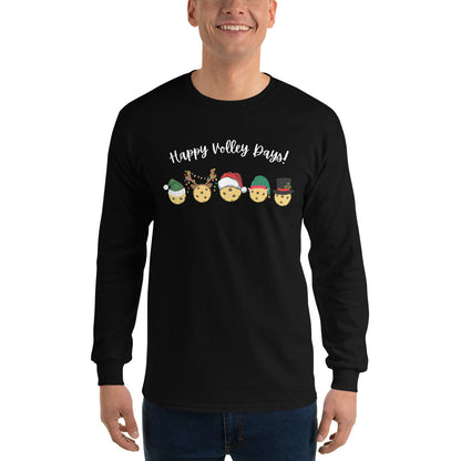 Happy Volley Days - Christmas Pickleball Shirt