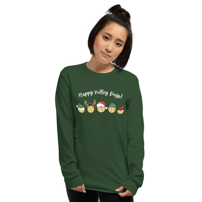 Happy Volley Days - Christmas Pickleball Shirt