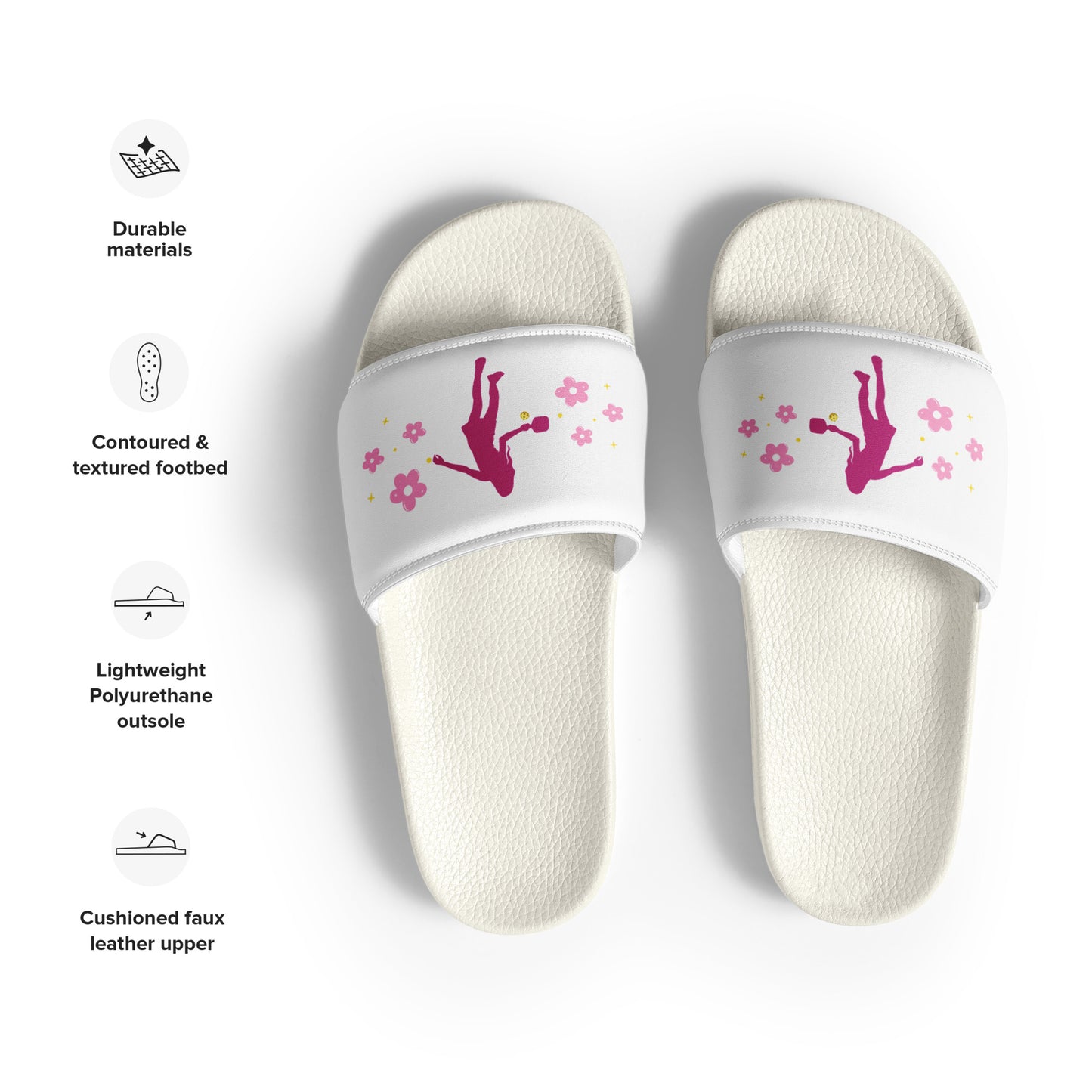 Women's Pickleball Player Slides